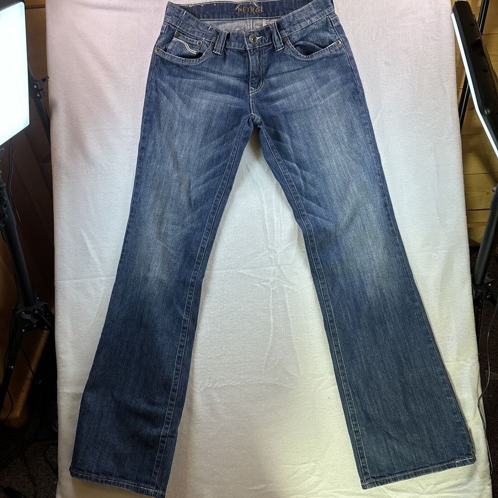 Womens JEANS Petrol (Taylor-SS) LOW RISE Bootcut  Blue Denim Size 28x34
